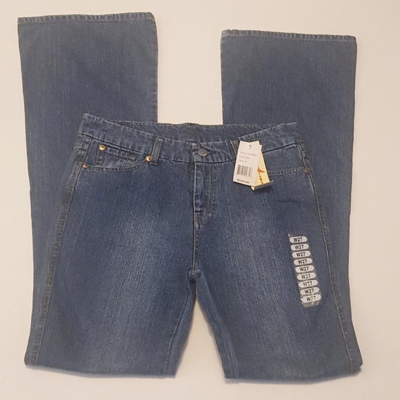 7FAM | Mid Rise Pink A Pocket Bootcut Jeans 27 NWT - Picture 2 of 8